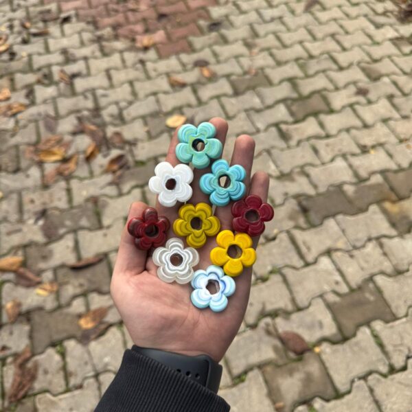 Matte Random Color -3 cm- Round Shape -50 pcs-