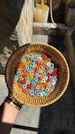 Random Color Hearts -1 cm- Normal Style -100 pcs